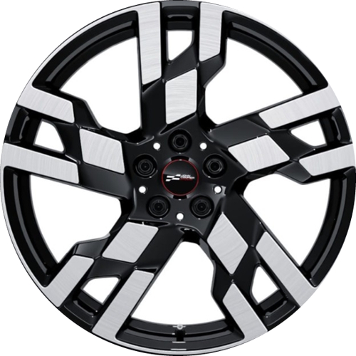 Mini Countryman John Cooper Works 2025-2026  black machined 20x8 aluminum wheels or rims. Hollander part number ALY96702 OEM part number 36115A269E7